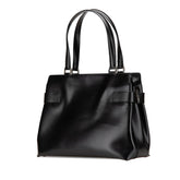 サルヴァトーレフェラガモ ガンチーニ ハンドバッグ ショルダーバッグ 2WAY DY-21 0166 ブラック レザー レディース Salvatore Ferragamo 【中古】